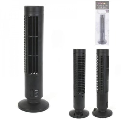 Mini Pelarfläkt - Luftkylare - Fläkt / Bordsfläkt - 33cm - USB Svart