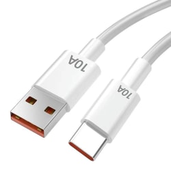USB Typ C-kabel 10A snabbladdningstråd Mobiltelefon USB -linje för iphone 15 Xiaomi redmi Samsung Poco f5 USB C datakabelsladd 10A For Type C
