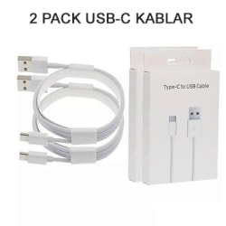 2-pack Samsung laddare USB-C Kabel