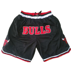 Nba Bulls Black Ball Shorts Vintage basketshorts S