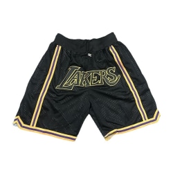Nba Lakers svarta shorts Vintage basketshorts S