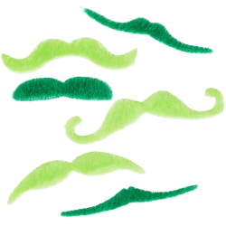 tectake St. Patricks Day mustascher i set Grön