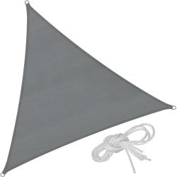 tectake Solsegel i polyeten trekantigt, grå - dc81 | Fyndiq
