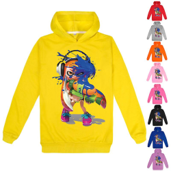 Splatoon Medium Och Large Barn Flickor Och Hösttryck Mode Hoodie Sweater Top_z yellow 140cm