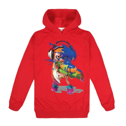 Splatoon Medium Och Large Barn Flickor Och Hösttryck Mode Hoodie Sweater Top_z red 150cm