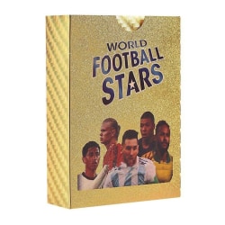 Fotbollsguldkort 50 kort Roliga kort Barnleksaker Gold 1 set