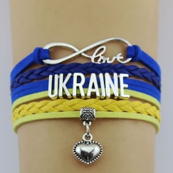 3st Handvävt hjärta Armband Love Ukraine