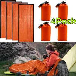Emergency Thermal Sovsäck för Camping Outdoor Adventure 4pcs