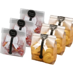Genomskinlig plastpåse, används för att förpacka kakor, kakor, choc