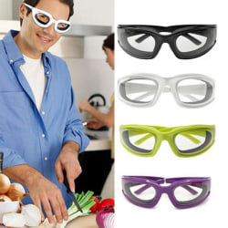 Skyddande köksglasögon för att skära lök Sportglasögon Anti-punktion Anti-crush svamp 4 färger (svart+lila+vit+grön)