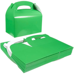 24-pack papper godis lådor - gavel lådor - roliga godis lådor - 2 dussin ljusgröna födelsedagsfest favorit lådor - 24 antal - 5,5 x 4,3 x 4,7 tum