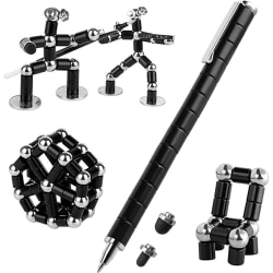 Creative Metal Magnetic Pen Dekompression Toy Fidget Pen Black