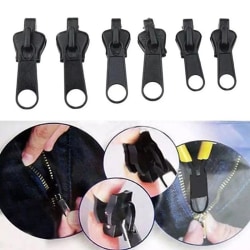 6:a Instant Zipper Universal Instant Fix Zipper Repair Kit Rep Svart onesize