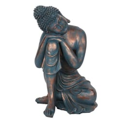 XL Istuva Buddha / Sininen Korkeus noin 40 cm