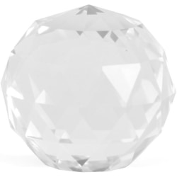 Kirkas Faceted kristallipallo Puhepallo - halkaisija 4 cm Transparent