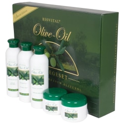 Biovital olivenolje 5 deler pleiesett. Laget i Tyskland