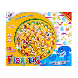 Fiskespel med 50 Fiskar och 4 Spelare multifärg