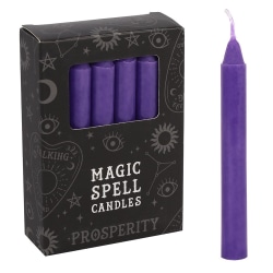 12-Pack Rituals PROSPERITY lysekrone - Candle Magic Purple