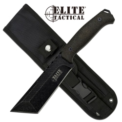 Elite Tactical - ET-FIX001T-DSW - Jaktkniv / overlevelseskniv Black