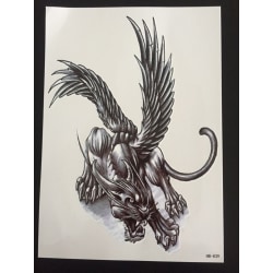 Midlertidig tatovering 21 x 15 cm - Fantasy Dragon