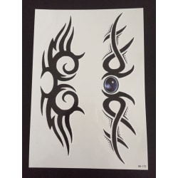 Tillfällig Tatuering 21 x 15cm - Tribal Eye