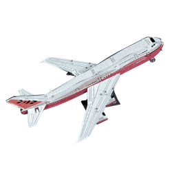 3D Pussel Metall - Berömda fordon - Boeing 747 i färg