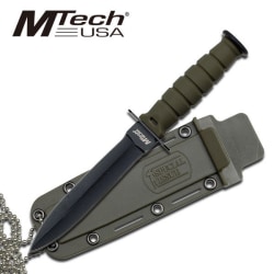 MTech USA MT-632DGN TACTICAL FIXED BLADE KNIFE 6" OVERALL Grön