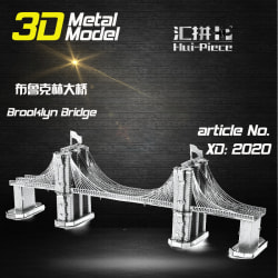3D Pussel Metall - Berömda Byggnader - Brooklyn Bridge
