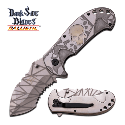 Dark Side Blades Balistic - DS-A033SW - Fällkniv m dödskalle
