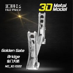 3D Pussel Metall - Berömda Byggnader - Golden Gate Bridge