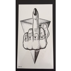 Tillfällig Tatuering 19 x 9cm - "fuck you"