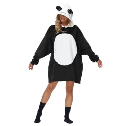 Vuxna Luvtröjor Söt Panda Print Plus Sweatshirts Cosplay kostym black one size