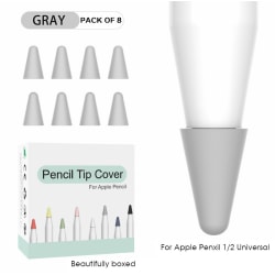 Cover för Apple Pencil 2nd 1st Generation Silikon Gray