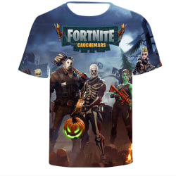 FORTNITE T-shirt Unisex 3D-tryckt Fitness Top Skull and Pumpkin Skull and Pumpkin 4XL
