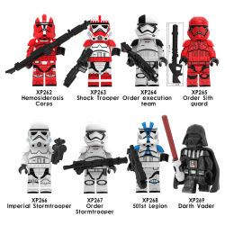 8 st Star Wars barnbyggstenar hjärnspel leksak barnleksaker