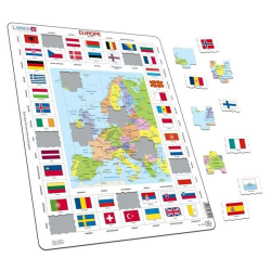 Larsen Puslespil med Europa og Flag - Robetoy Multicolor