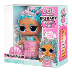 LOL. Yllätys! Big Baby Hair Hiusnukke, Splash Queen