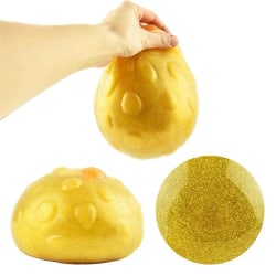 Guld Squishboll med Glitter, 15 cm - Robetoy