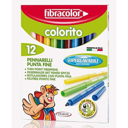 Colorito Fiberpennor 12-set - Fibracolor