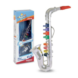 Silverfärgad Saxofon - Ga Toys