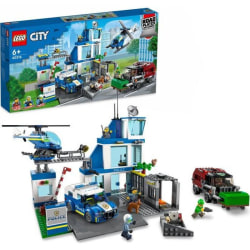 LEGO 60316 City Polisstation, Leksaksbil, Sopbil och Helikopter