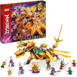 LEGO NINJAGO 71774 Lloyd's Golden Ultra Dragon, leksak med Kai