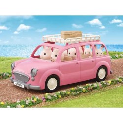Den rosa minibussen och picknickuppsättningen