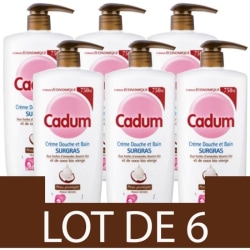 [Pack of 6] CADUM Shower Surgras Coconut - 750ml