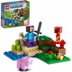 LEGO 21177 Minecraft The Creeper Ambush, set med minifigurer St