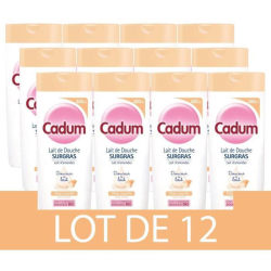 [Förpackning med 12] CADUM Bio Shower Surgras Mandelmjölk Mjukh