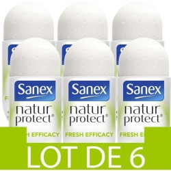 [Förpackning med 6] SANEX Natur Protect Färska naturliga deodor