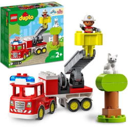 LEGO DUPLO Town 10969 brandbil, leksak för barn 2 år, med lampo