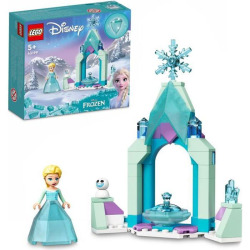LEGO 43199 Disney Elsas slottsbyggnadsleksak för barn, frysta 2