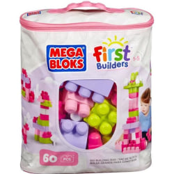 MEGABLOKS First Builders - Medium Pink Bag - 60 block